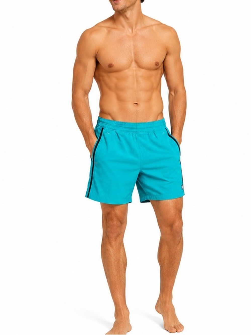 Lululemon Men’s Turquoise Athletic Training Shorts Lined Running Gym